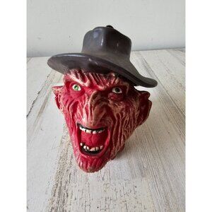 Vintage rubber Freddy Krueger mini head beheaded Halloween prop new line